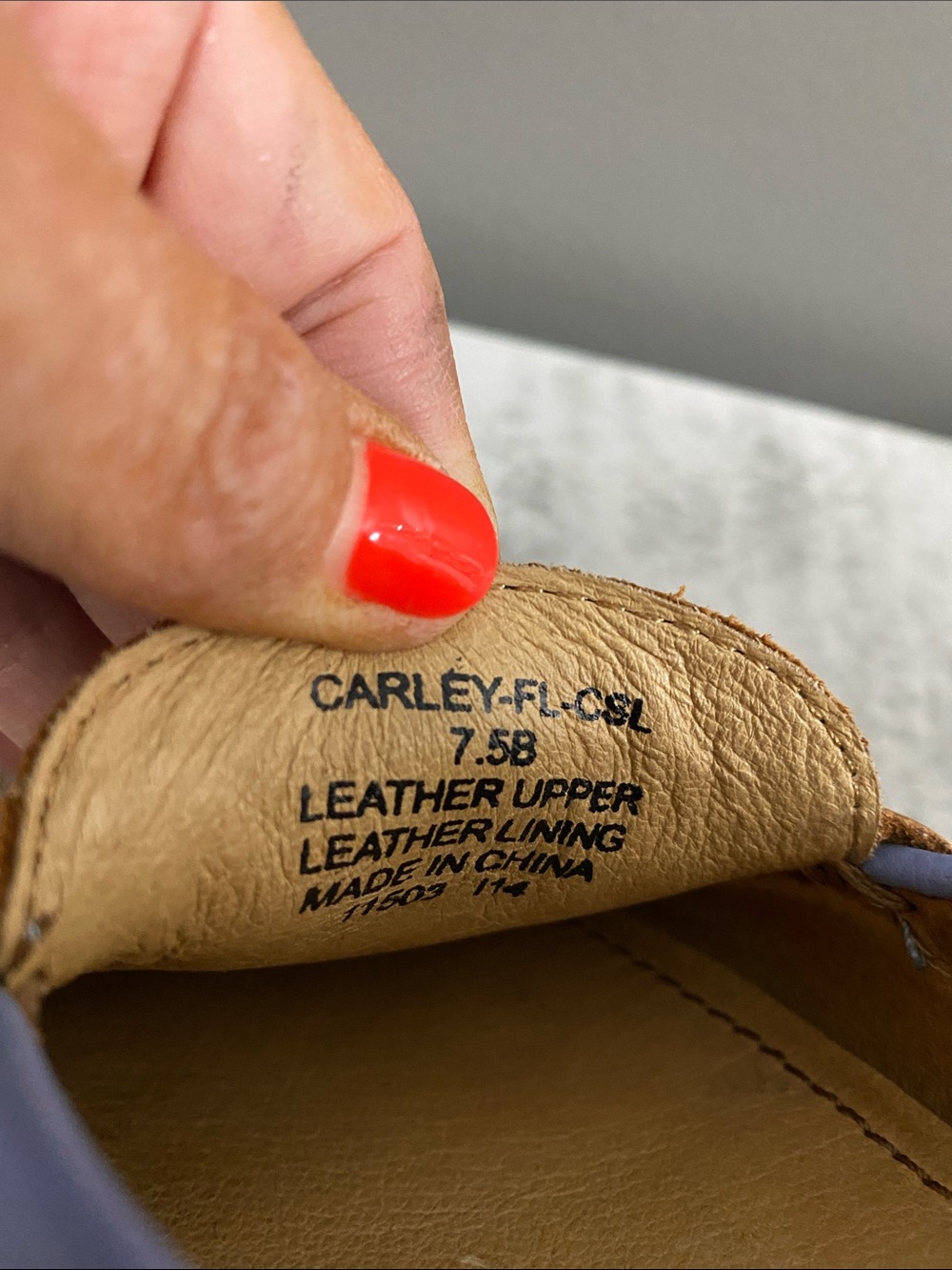 Ralph Lauren Carley Liight Blue Pebbled Leather Loafers with Gold RL Medallion - Picture 11 of 14